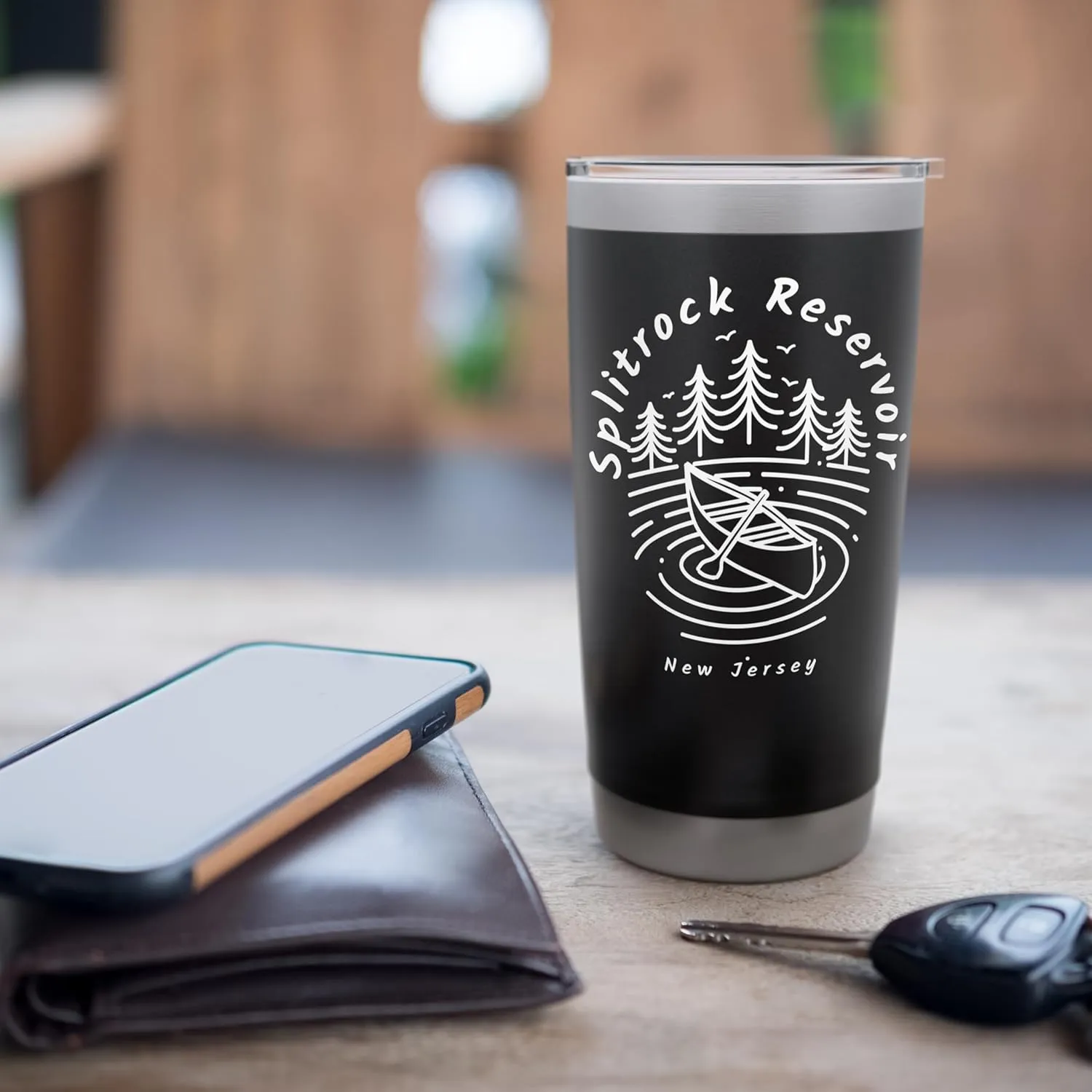 Splitrock Reservoir New Jersey Stainless Steel Insulated Tumbler