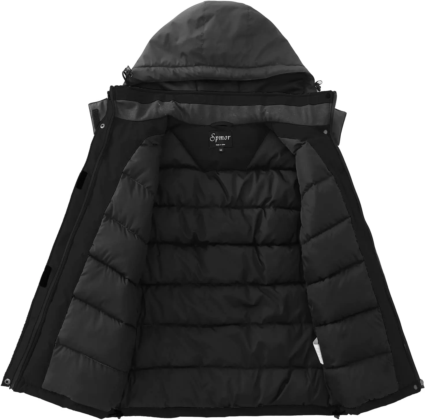 Spmor Women's Waterproof Ski Jacket Hooded Snowboard Coat Warm Winter Snow Jackets