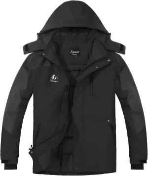 Spmor Women's Waterproof Ski Jacket Hooded Snowboard Coat Warm Winter Snow Jackets