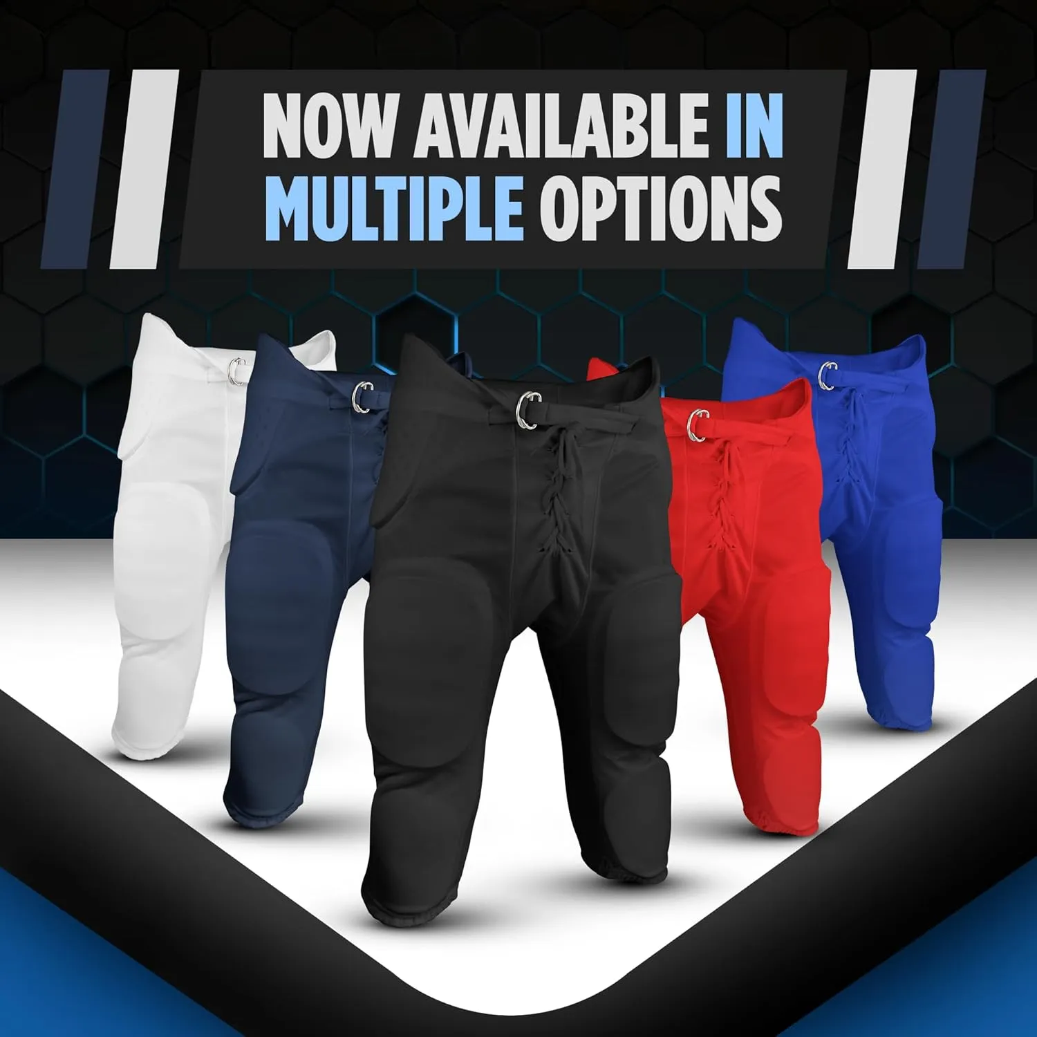 Sports Unlimited Double Knit Integrated Youth Football Pants with Pads - Youth Football Practice Pants for Boys