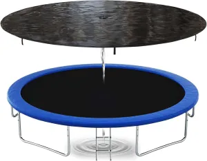 Sposuit 12/14/15ft Trampoline Cover - Round Trampoline Rain Snow Sun Shade Protection, Rainproof UV Resistant Wear-Resistant