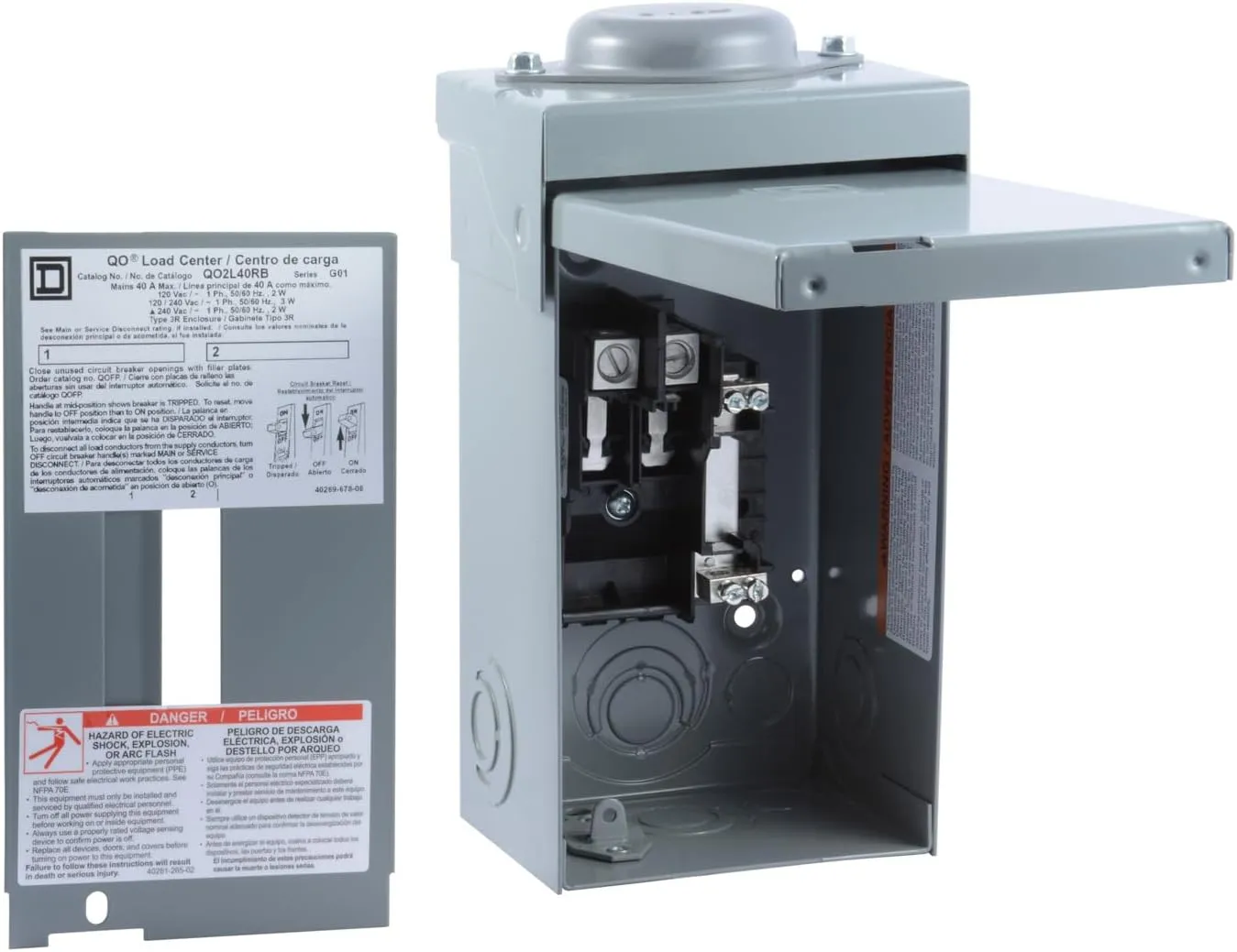 Square D - QO2L40RBCP 40A LOAD CENTER , Grey