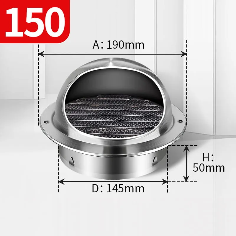 Stainless Steel Rainproof Vent Grille Cover