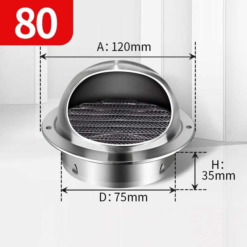Stainless Steel Rainproof Vent Grille Cover
