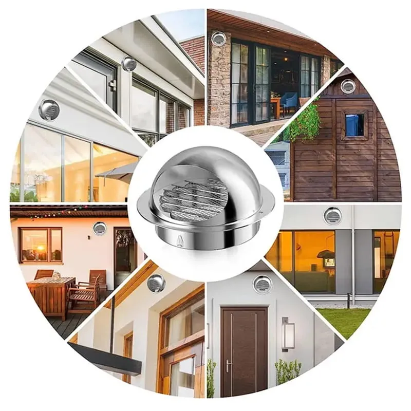 Stainless Steel Rainproof Vent Grille Cover