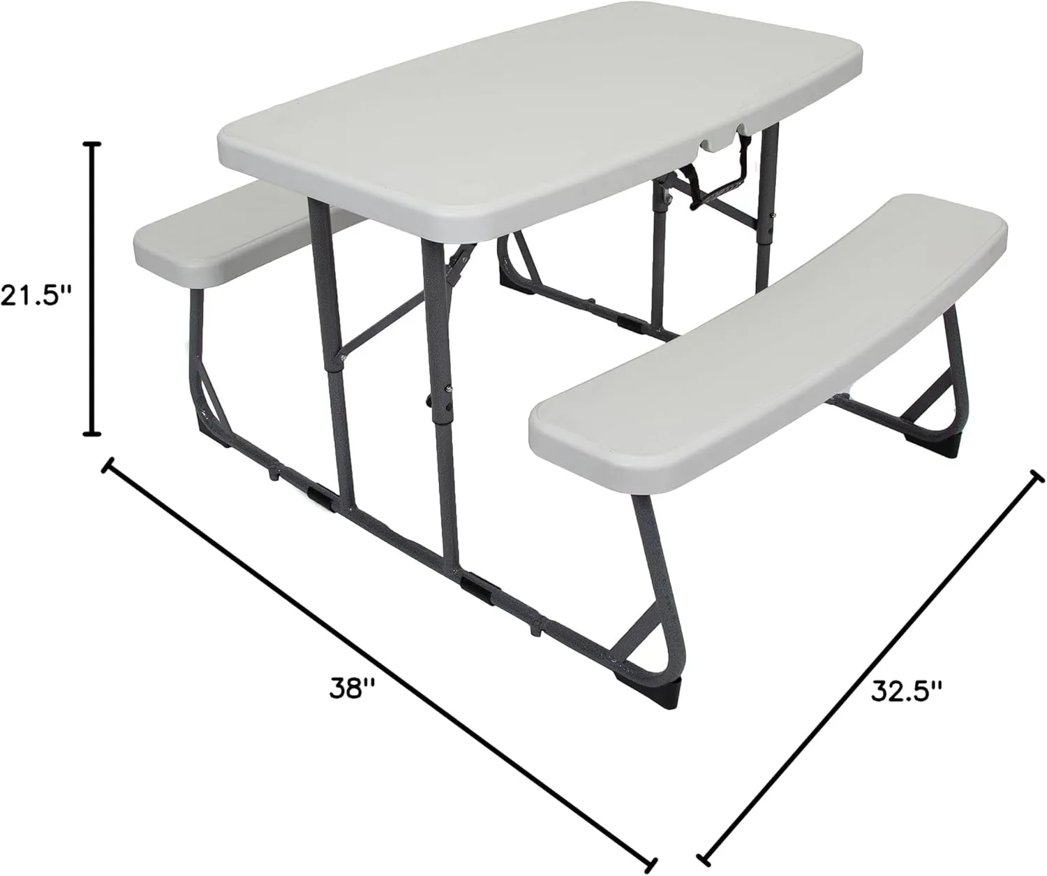 Stansport Compact Kids Picnic Table (G-940), White