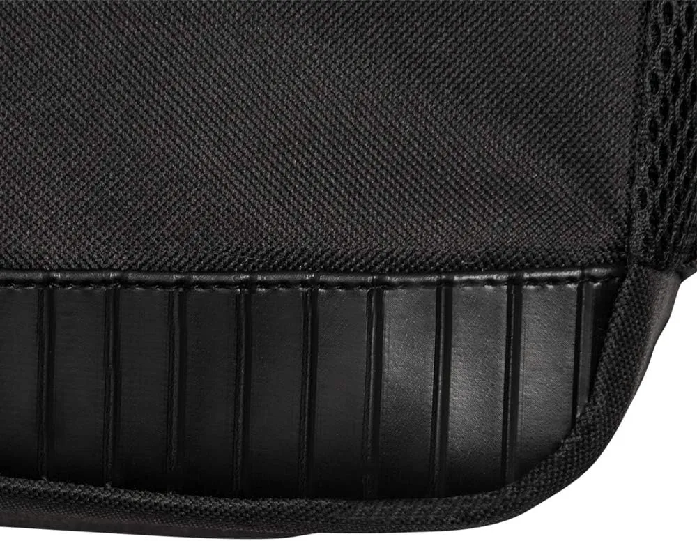 STAR WARS BLACK MANDALORIAN BACKPACK 18 INCH AIR MESH PADDED BAG (Mando Child and the Sun)