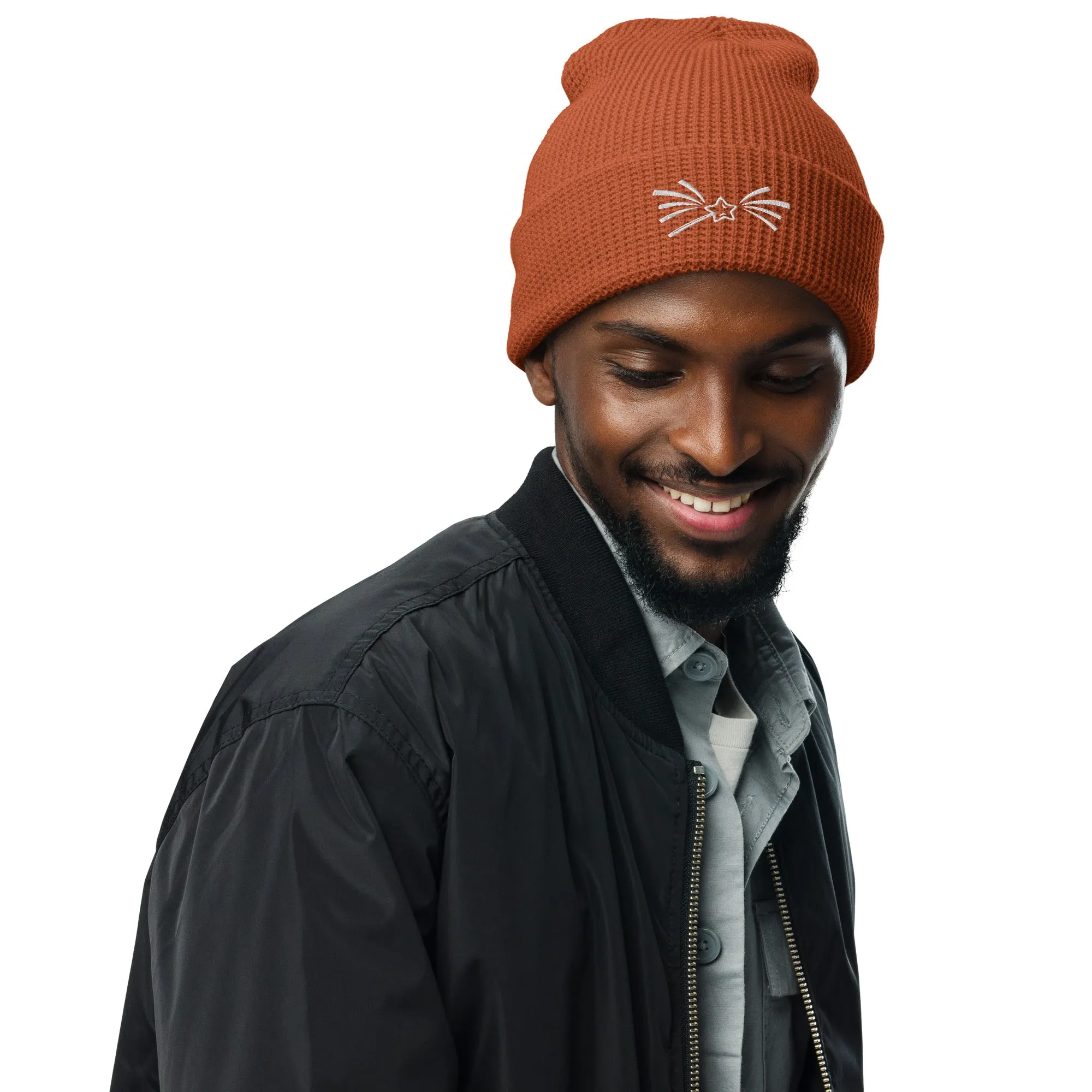 Stargazing Memories Woven - The Falling Star Waffle Beanie