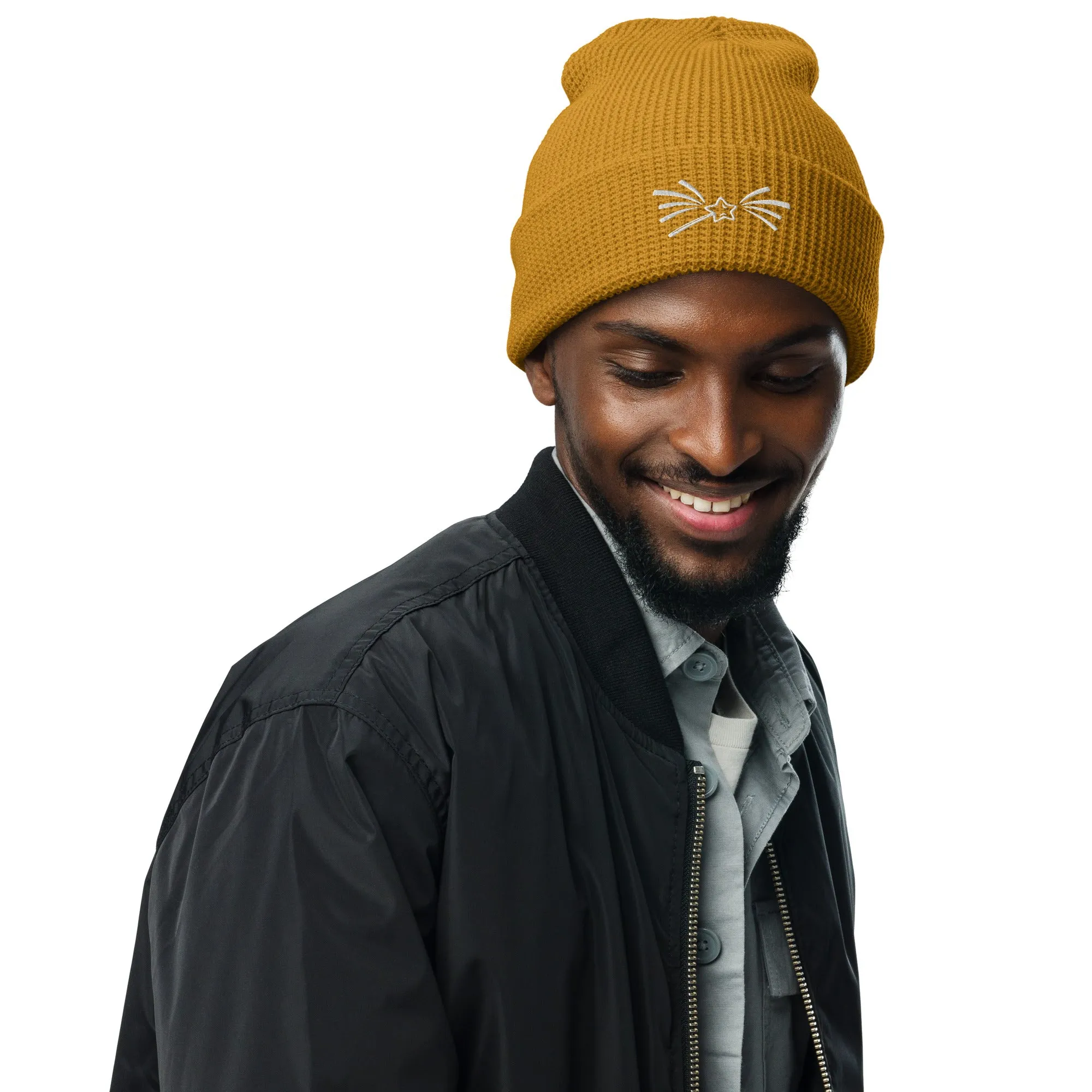 Stargazing Memories Woven - The Falling Star Waffle Beanie