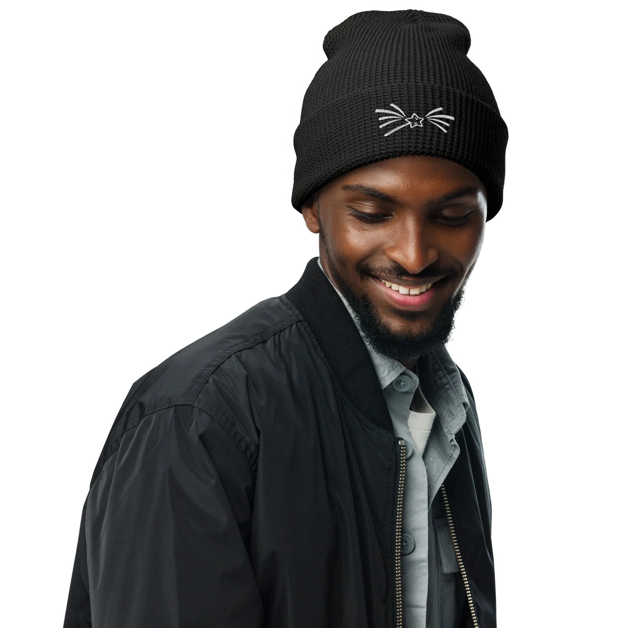 Stargazing Memories Woven - The Falling Star Waffle Beanie