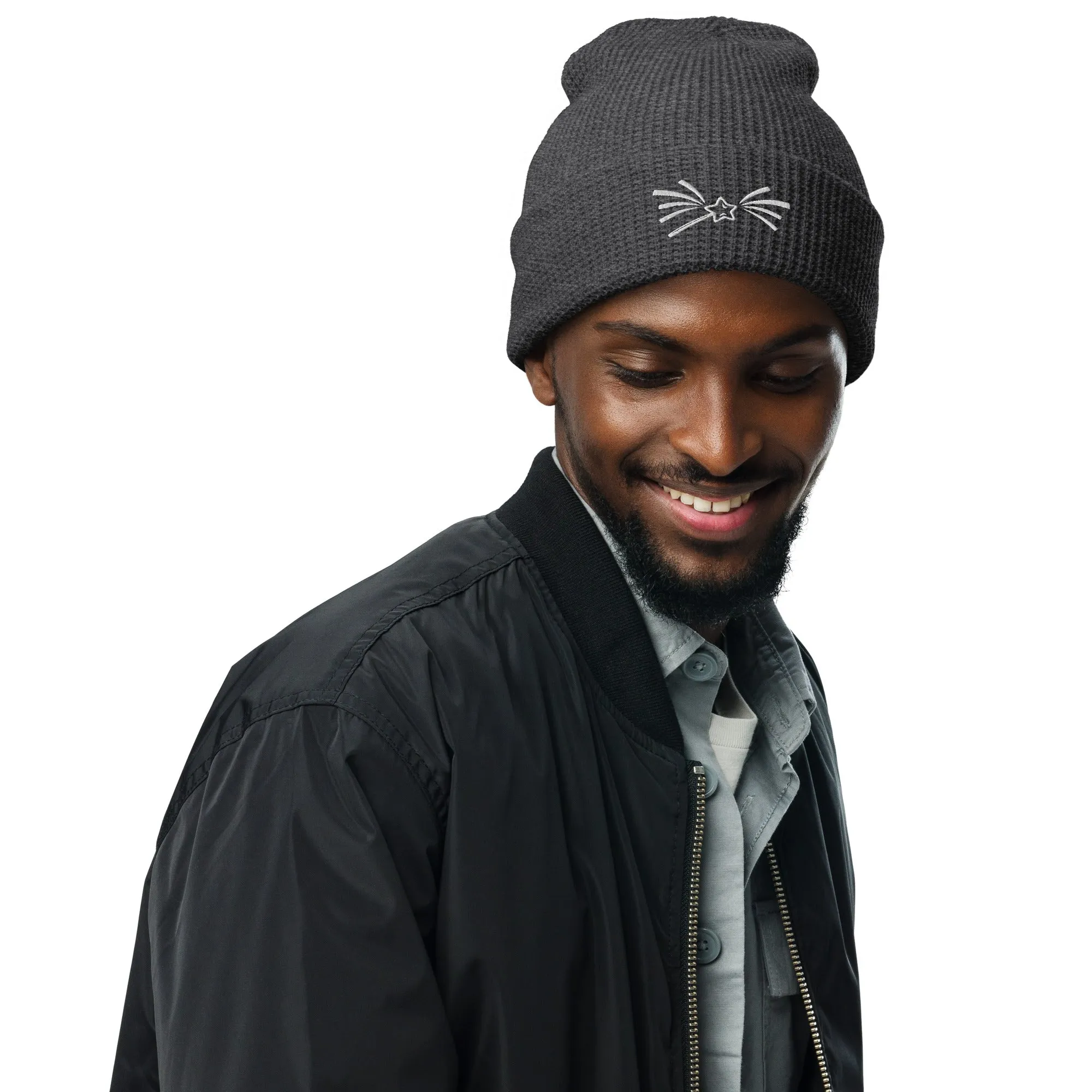 Stargazing Memories Woven - The Falling Star Waffle Beanie
