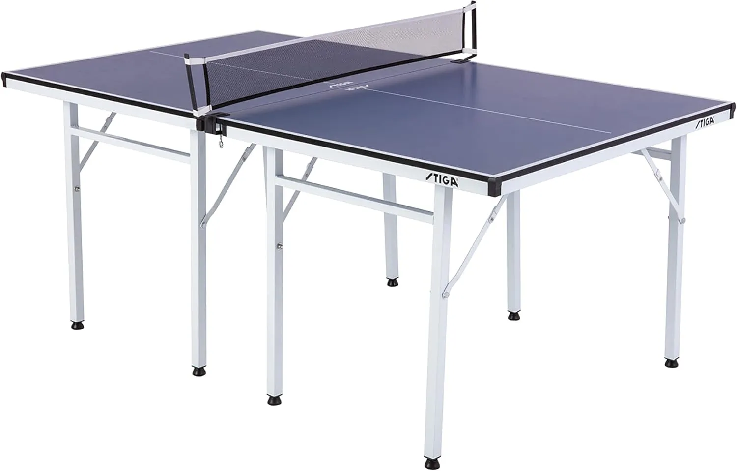 STIGA Space Saver Ping Pong Table - Compact and Durable Design for Any Space - 100% Pre-Assembled - Mid-Size Portable Table Tennis Table