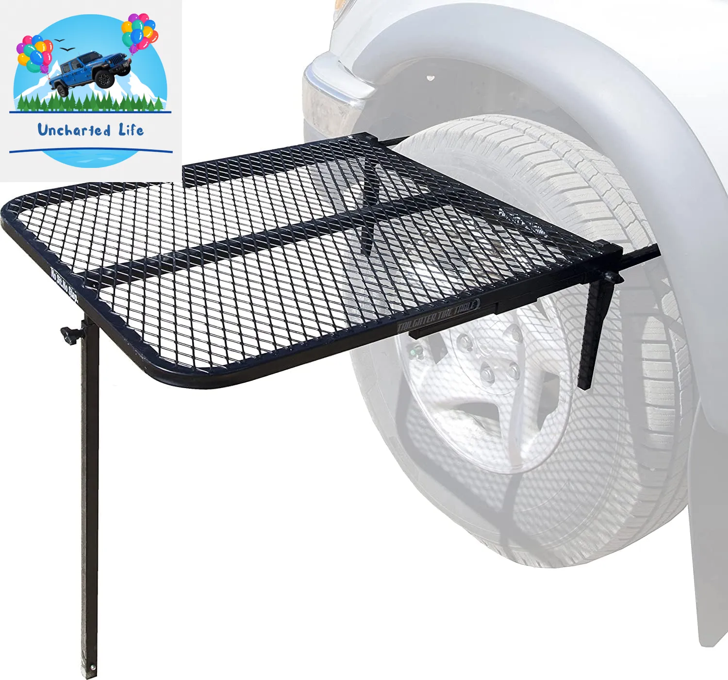 Sturdy Vehicle-Mounted Outdoor Table for Camping
