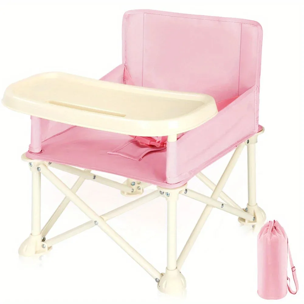 Stylish and Durable High Chair with Adjustable Footrest and Detachable Cushion for Comfortable Feeding