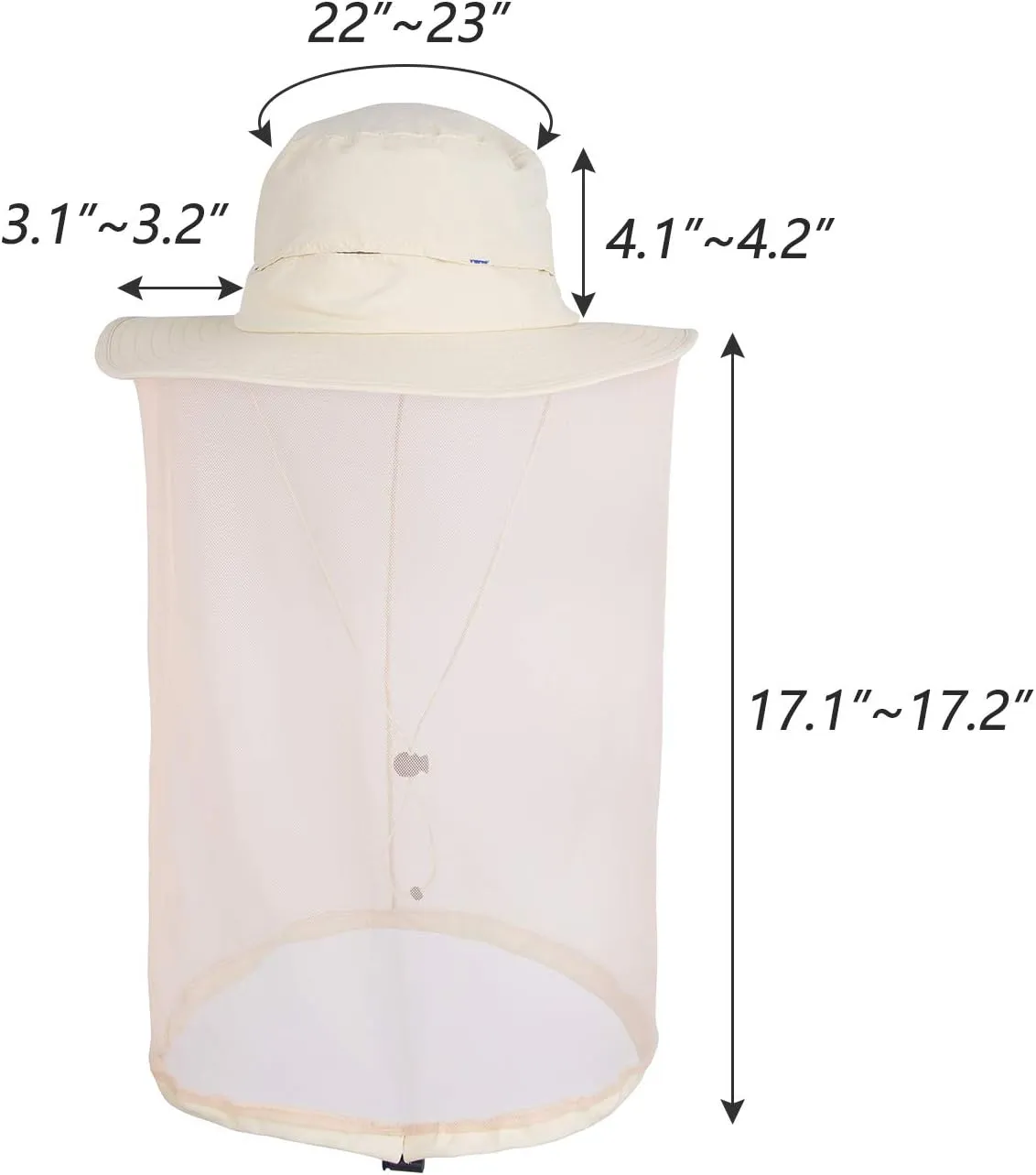 Surblue Head Net Hat Outdoor Fishing Hiking Sun Cap Neck Face Flap Protect Hat UPF50 