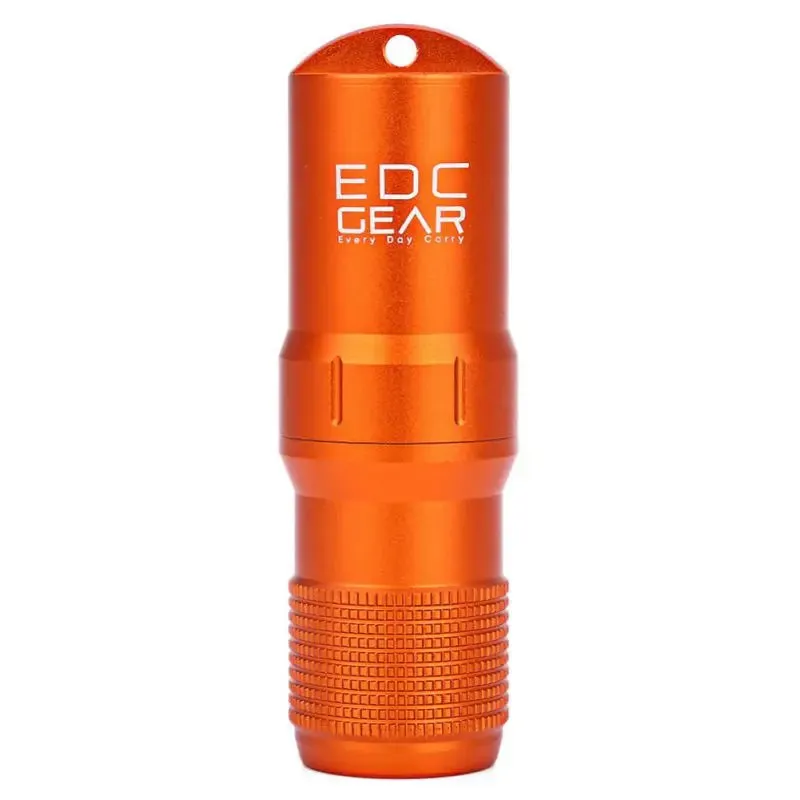 Survival Capsule EDC Waterproof Pill and Match Case - Outdoor Camping Hiking Emergency Tool