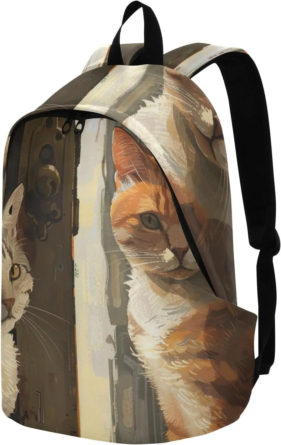 Suspicious Cats Laptop Backpack Men, Laptop Backpack 15.6 Inch, Multi Pocket Carry on Travel Backpack