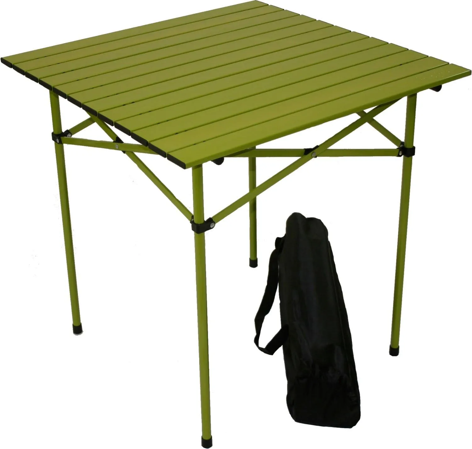 TA2727G Tall Aluminum Portable Table with Carrying Bag, Green
