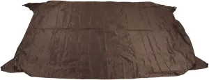 Table Tennis Cover Dustproof and Rainproof for Courtyard Patio with Sun Protection, Lightweight and Easy to , Lock Design, Silver Coated 210D Fabric, Preserve (Coffee)