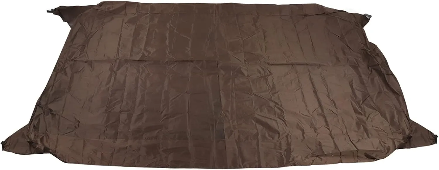 Table Tennis Cover Dustproof and Rainproof for Courtyard Patio with Sun Protection, Lightweight and Easy to , Lock Design, Silver Coated 210D Fabric, Preserve (Coffee)