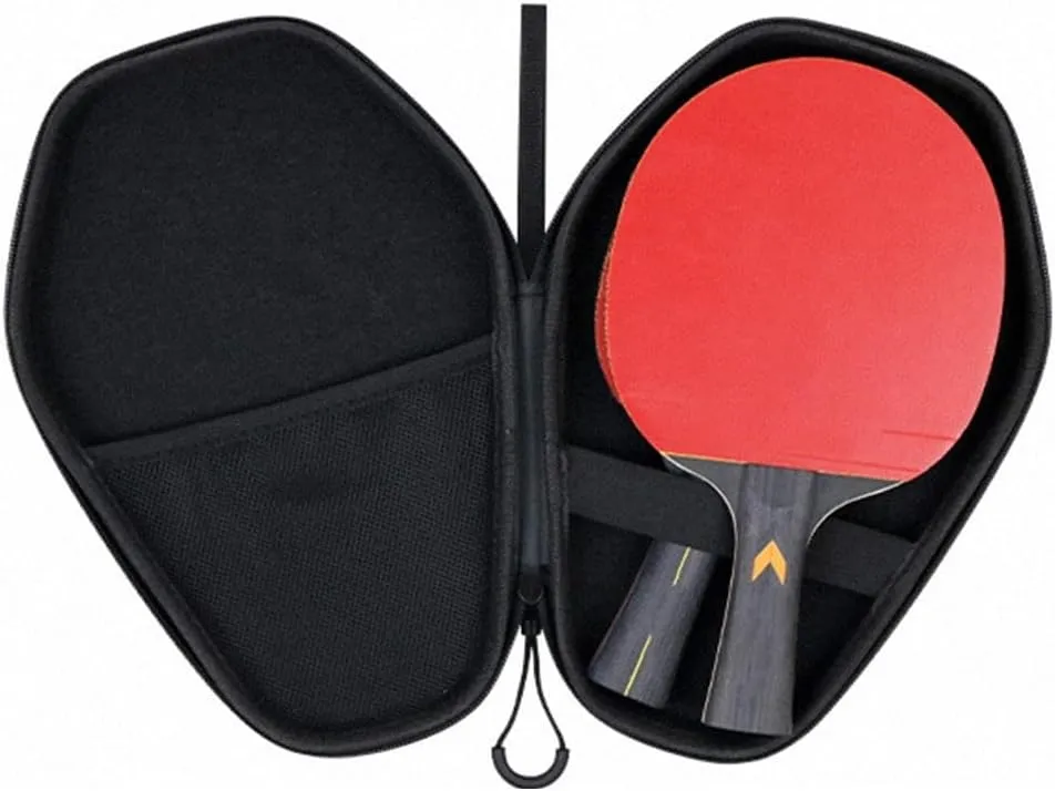 Table Tennis Paddles Case Hard Shell PingPong Portable Storage Bag Can Hold Protect 2 Racket Table Tennis Racket Cover, EVA Hard Shell For Table Tennis Balls Lovers (PB005-C model)