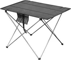 Tables and Chairs Outdoor Camping Table Portable Foldable Desk Furniture Computer Bed Ultralight Hiking Climbing Picnic Folding Tables Adjustable (74x55x51cm Gray), Parent