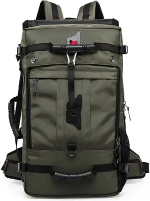 Tactical Backpack Military Molle Hiking 36-55L travel casual sporty outdoor duffel bag army green (50L) rain cover