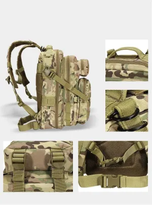 Tactical Backpack Military Molle Hiking Tactical camouflage black