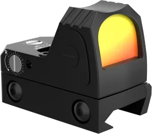 Tactical RMR Red Dot Sight Adjustable 3 MOA 20mm Red Dot Reflex Sight Scope for Glock Mini Red Dot Sight Picatinny for Pistol Handgun Rifle