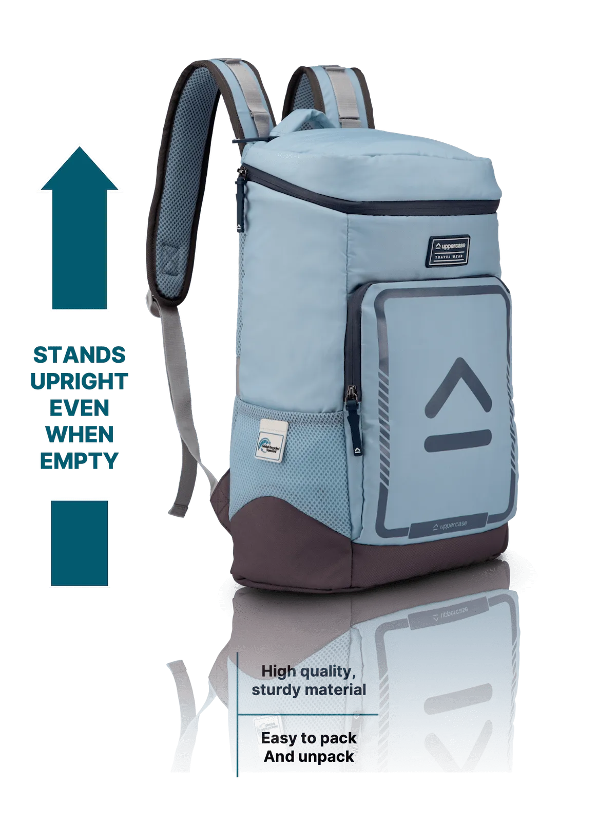 Tall Boy Light Blue Backpack