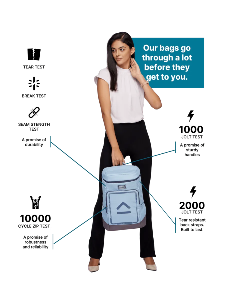 Tall Boy Light Blue Backpack