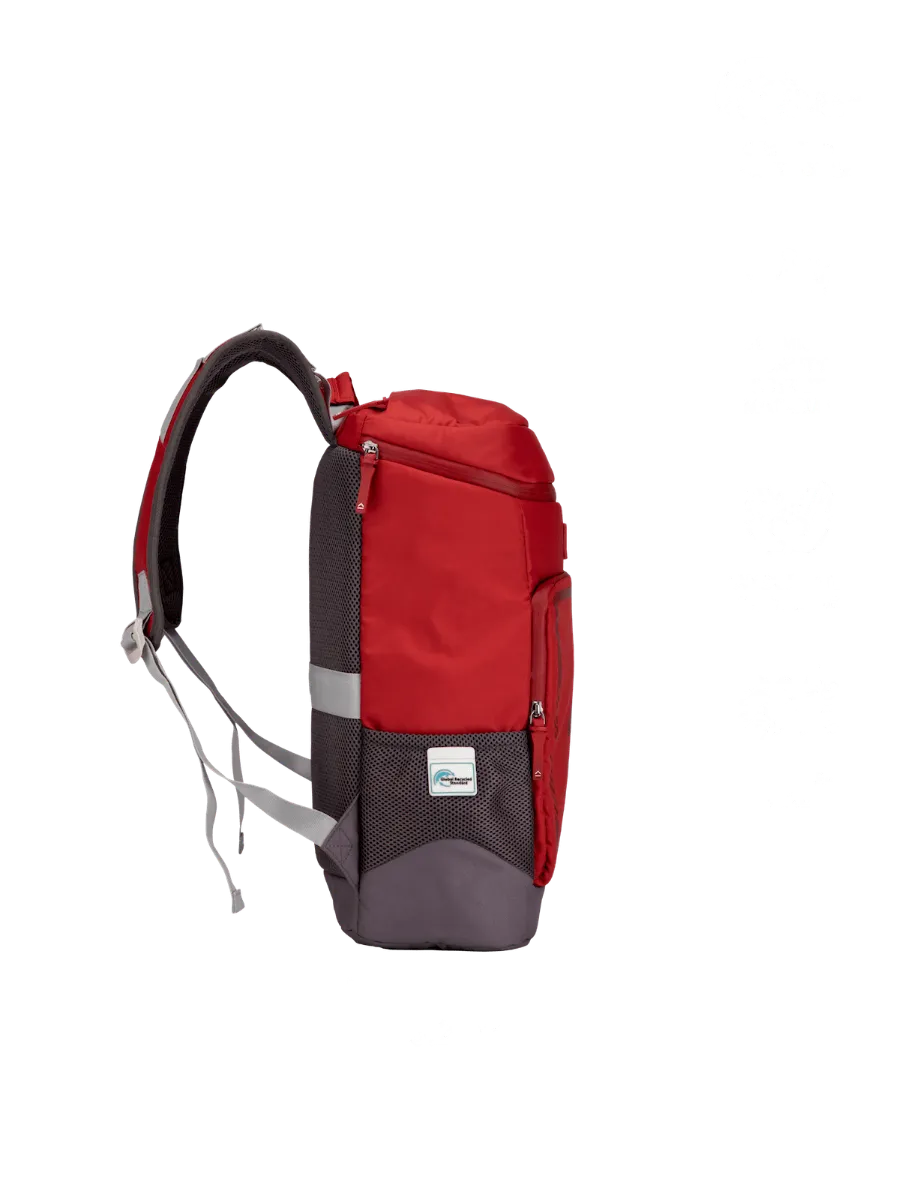 Tall Boy Red Backpack