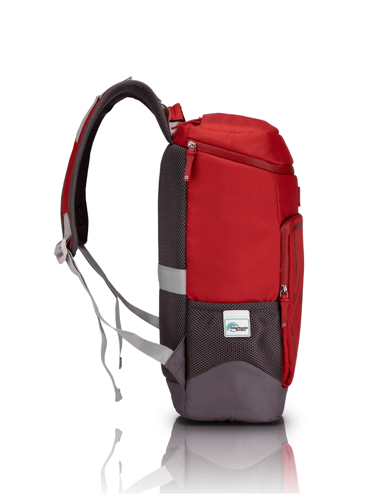 Tall Boy Red Backpack