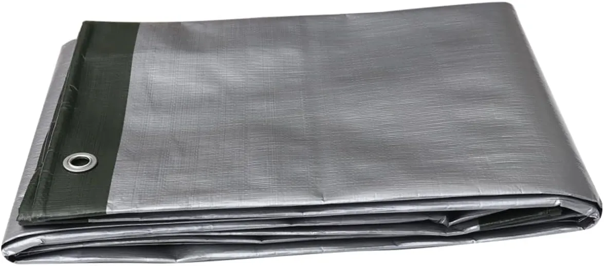 Tarpaulin Canopy Film Sunshield for Outdoor Use for Camping Picnics and Patio Thickened Green Plastic Cover for Gardens and Backyards
