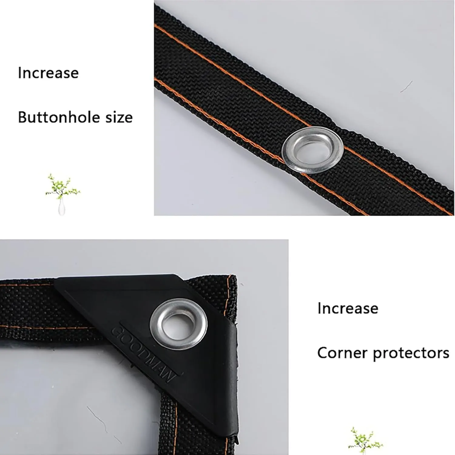 Tarpaulin Transparent of Patio,with Grommets and Cable Tie,for Patio Enclosure, Camping, Outdoor Tent Cover,Tear Resistant Cover,Plastic Tarpaulins(7x10 ft(2x3m))