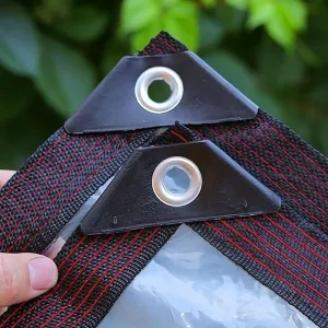 Tarpaulin Transparent of Patio,with Grommets and Cable Tie,for Patio Enclosure, Camping, Outdoor Tent Cover,Tear Resistant Cover,Plastic Tarpaulins(7x10 ft(2x3m))
