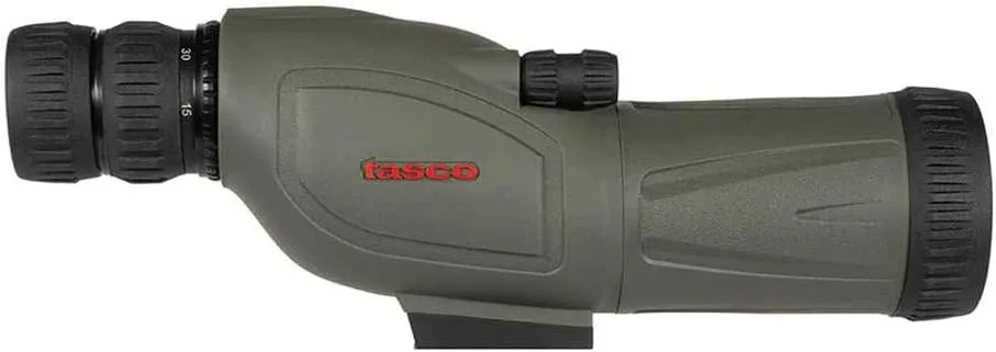 Tasco Spotting Scope 15-45x50 Zoom Eye Piece, Compact Straight View in Green TS154550