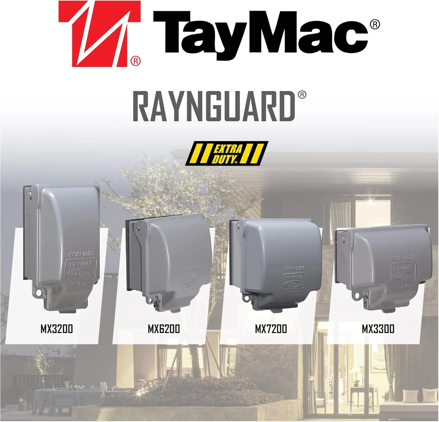 TayMac MX6200 RaynGuard Extra Duty Metal Weatherproof in-Use Cover, 2-Gang, Gray