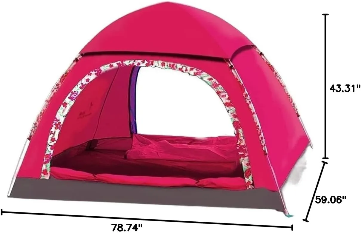 Tents for Camping Beach Tents Automatic Quick Opening Camping Tent Large Space Super Breathable Outdoor Tent 2-3 Person Rainproof Family Tents for Camping Hiking Traveling