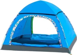 Tents for Camping Beach Tents Automatic Quick Opening Camping Tent Large Space Super Breathable Outdoor Tent 2-3 Person Rainproof Family Tents for Camping Hiking Traveling