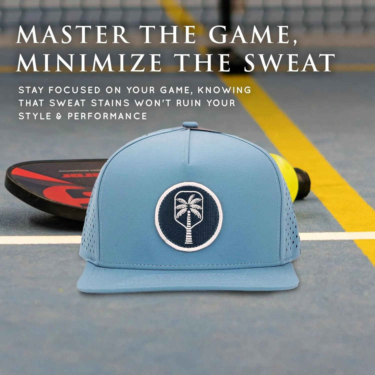 The Daytime Performance Pickleball Hat-100% Waterproof,Sweat-Resistant & Lightweight-Performance Hats for Unisex