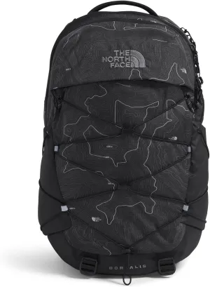 THE NORTH FACE Borealis Commuter Laptop Backpack - PFAS Free, TNF Black Topo Print/Smoked Pearl, One Size