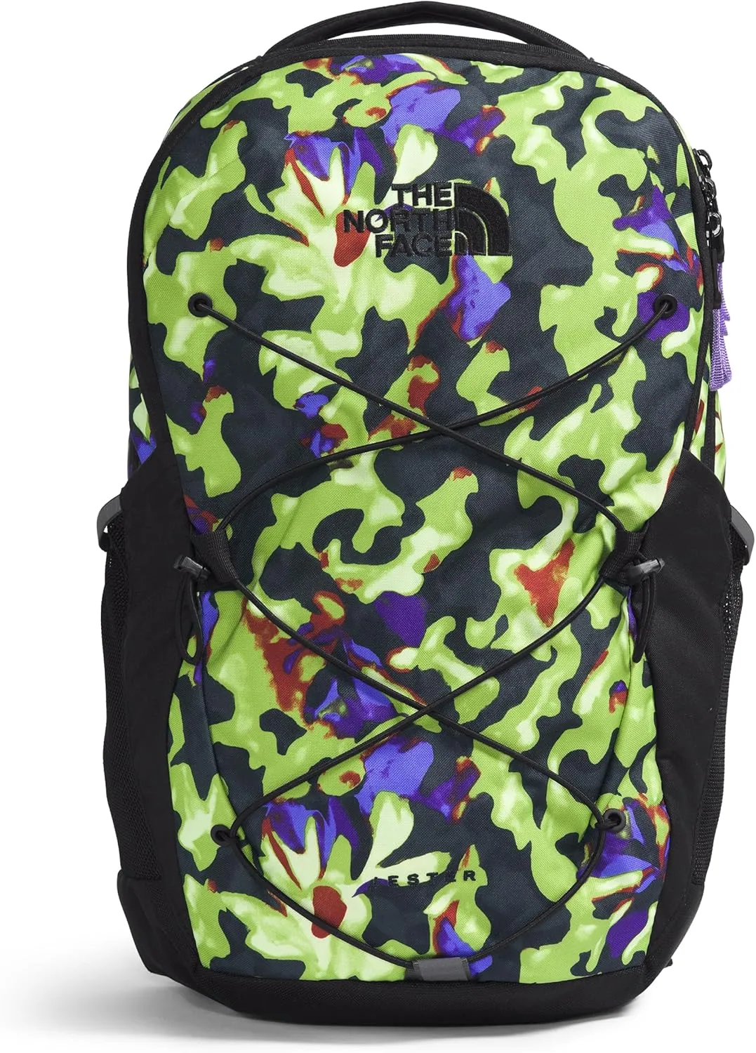 THE NORTH FACE Jester Everyday Laptop Backpack, Astro Lime AI Blossoms Print/TNF Black, One Size