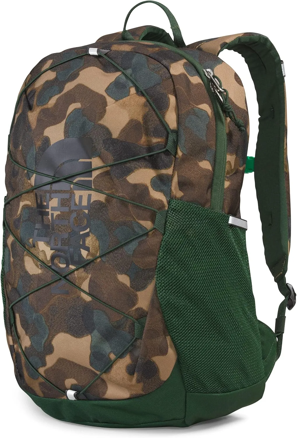 THE NORTH FACE Teen Court Jester Backpack, Utility Brown Camo Texture Print/Pine Needle/TNF Black, One Size