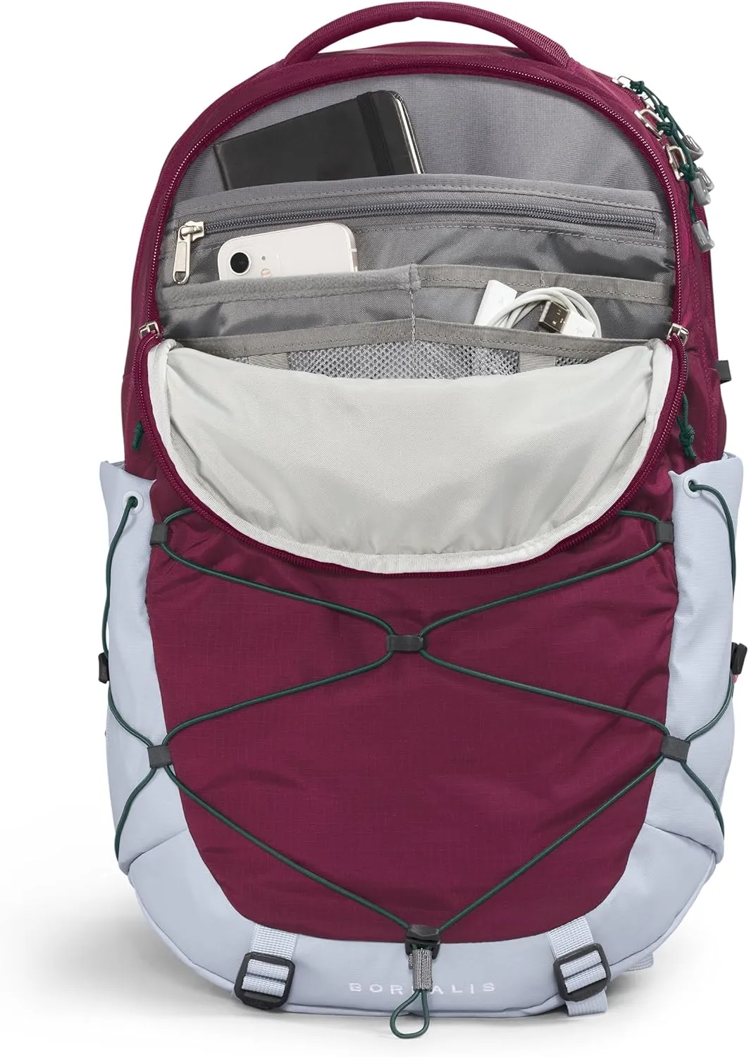 THE NORTH FACE Women's Borealis Commuter Laptop Backpack, Boysenberry/Dusty Periwinkle/Cave Blue, One Size