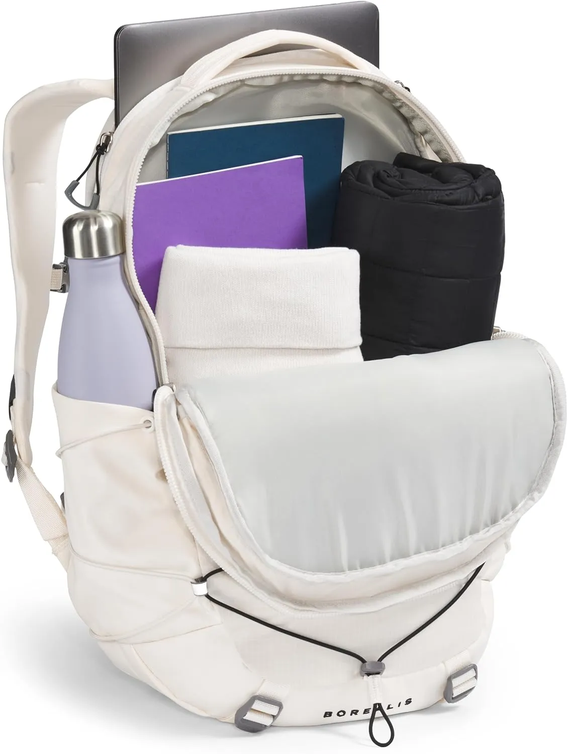 THE NORTH FACE Women's Borealis Commuter Laptop Backpack, Gardenia White/TNF Black-NPF, One Size