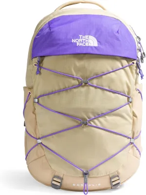 THE NORTH FACE Women's Borealis Commuter Laptop Backpack, Gravel/Optic Violet, One Size