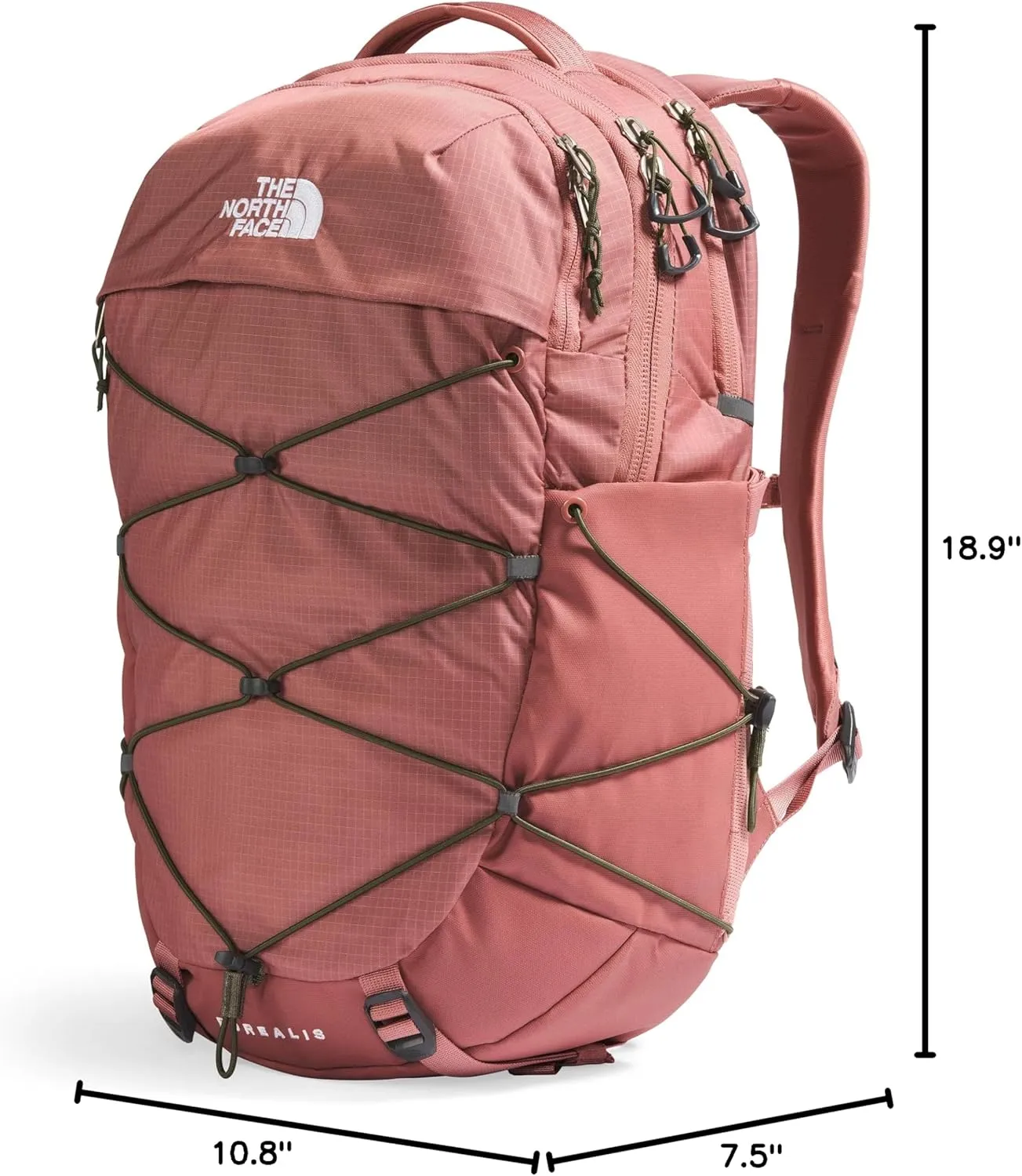THE NORTH FACE Women's Borealis Commuter Laptop Backpack, Light Mahogany/New Taupe Green, One Size