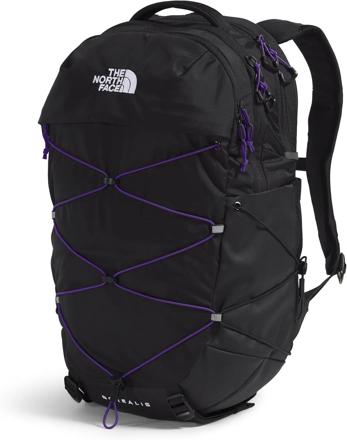 THE NORTH FACE Women's Borealis Commuter Laptop Backpack, TNF Black/Peak Purple, One Size