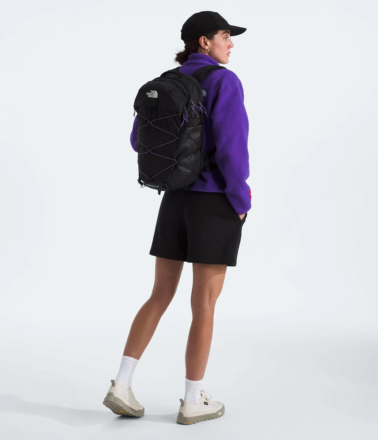 THE NORTH FACE Women's Borealis Commuter Laptop Backpack, TNF Black/Peak Purple, One Size